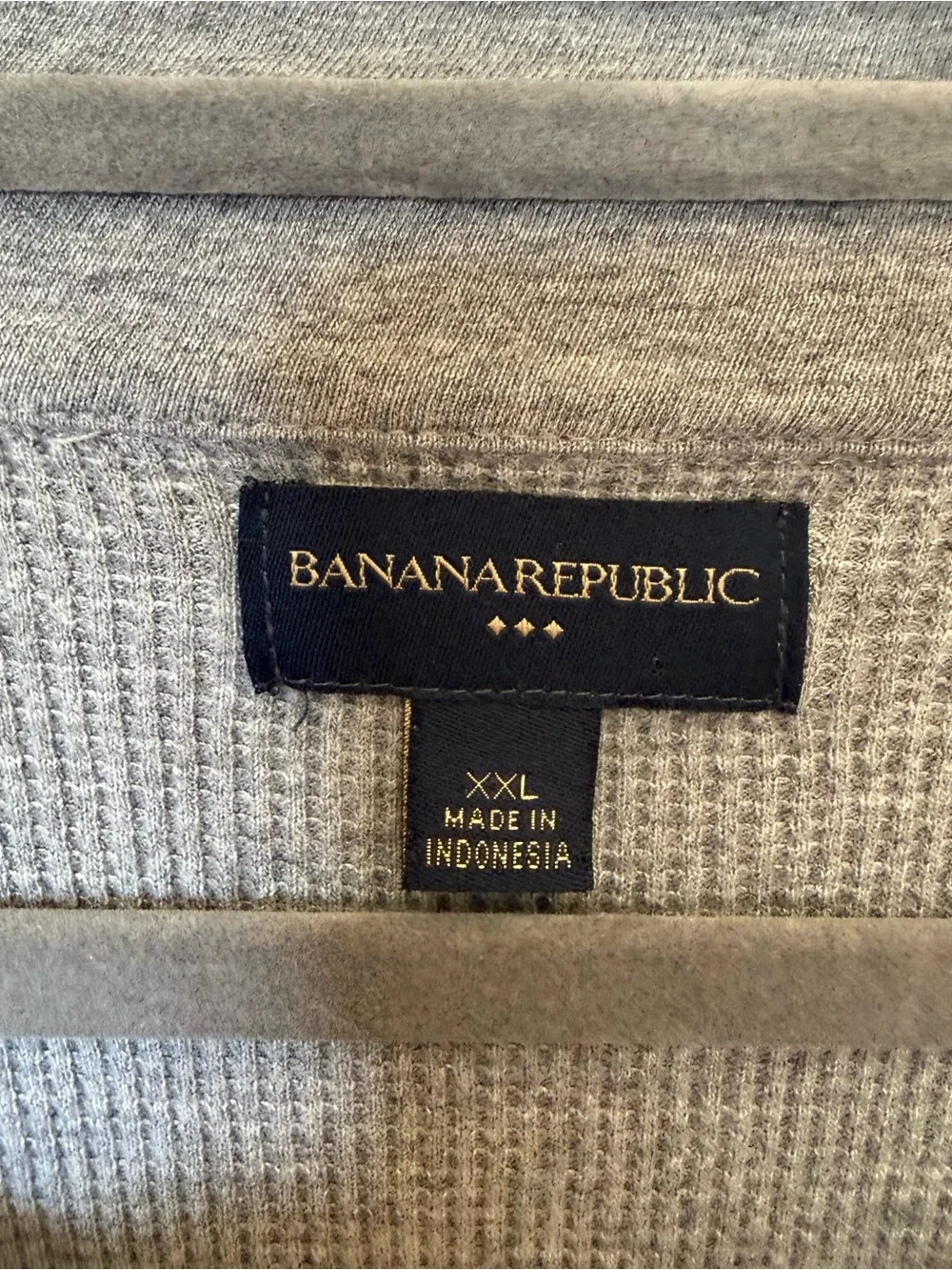 Banana Republic Men's Light Gray Quarter-Zip Sweater